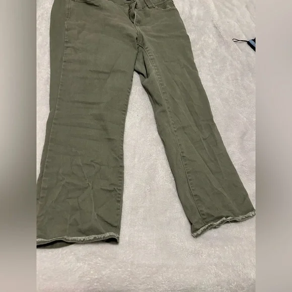 Democracy Women's Straight Leg Jeans - Olive Green - Picture 2 of 6
